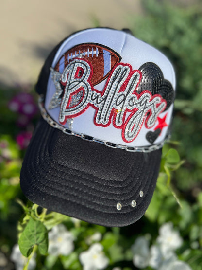 Custom Listing for 30 Quantity of 1 Word *3D Glitter Mascot Rhinestone Hat Patch* Iron-On adhesive