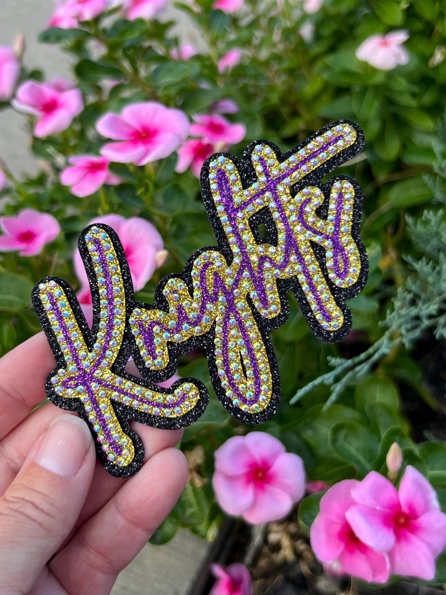 Knights *3D Glitter Mascot Rhinestone Hat Patch* Iron-On adhesive
